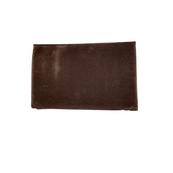 Brown Velvet Document Holder W/Tabs - Picture 4 of 6
